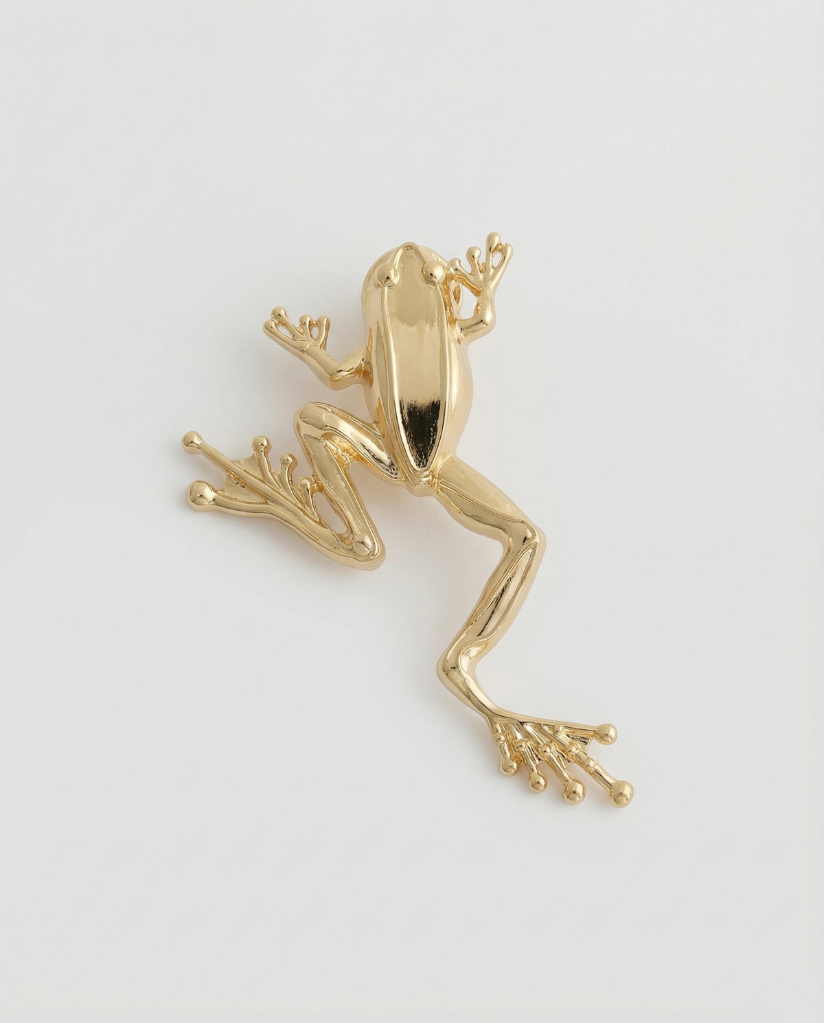 Sculpted Frog Brooch