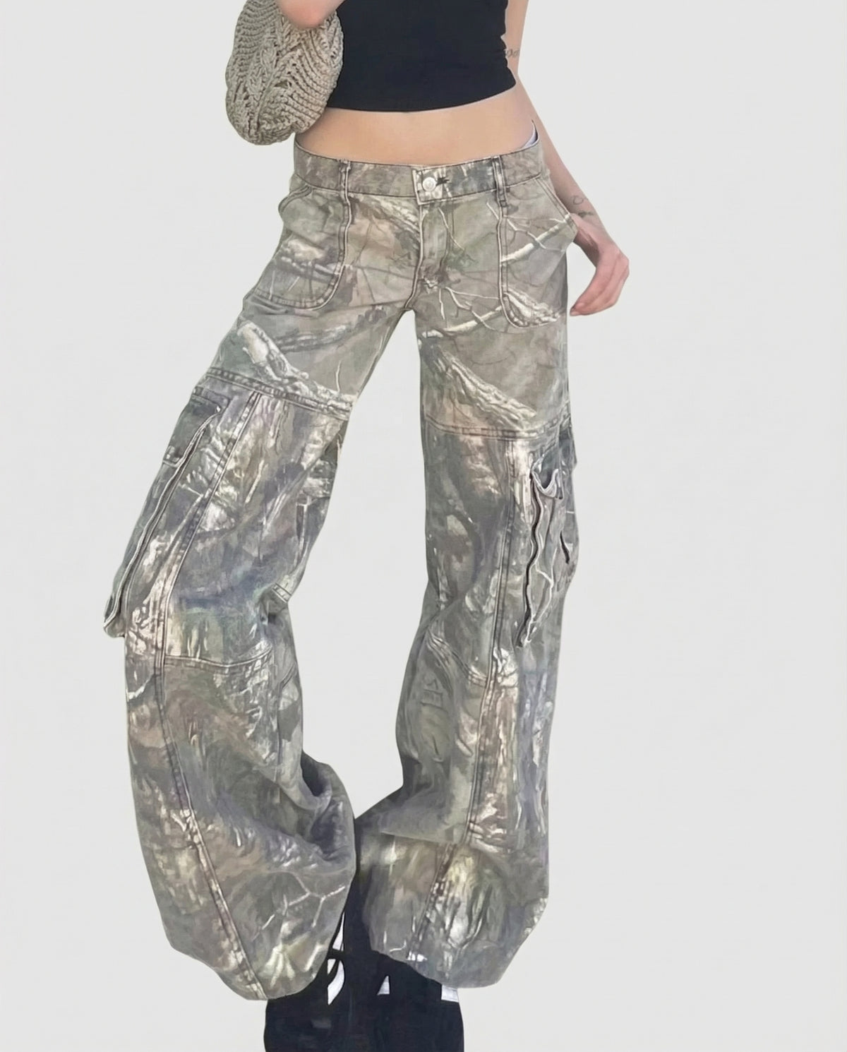 Low-Rise Camo Cargo