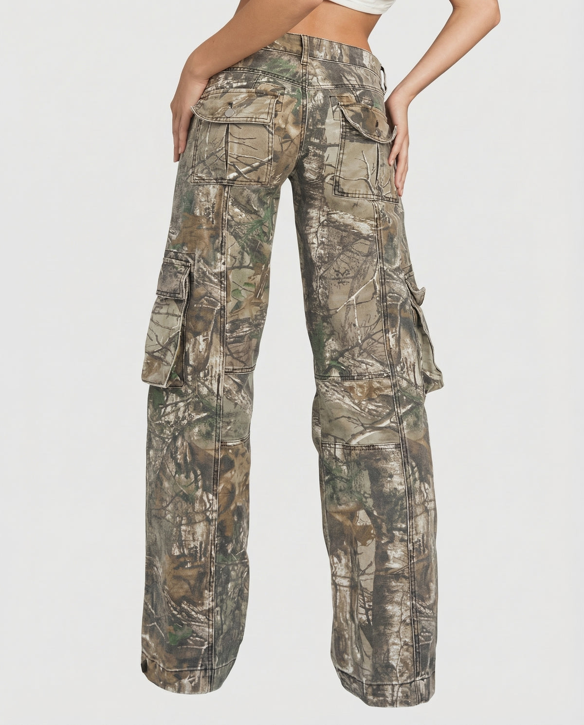Low-Rise Camo Cargo