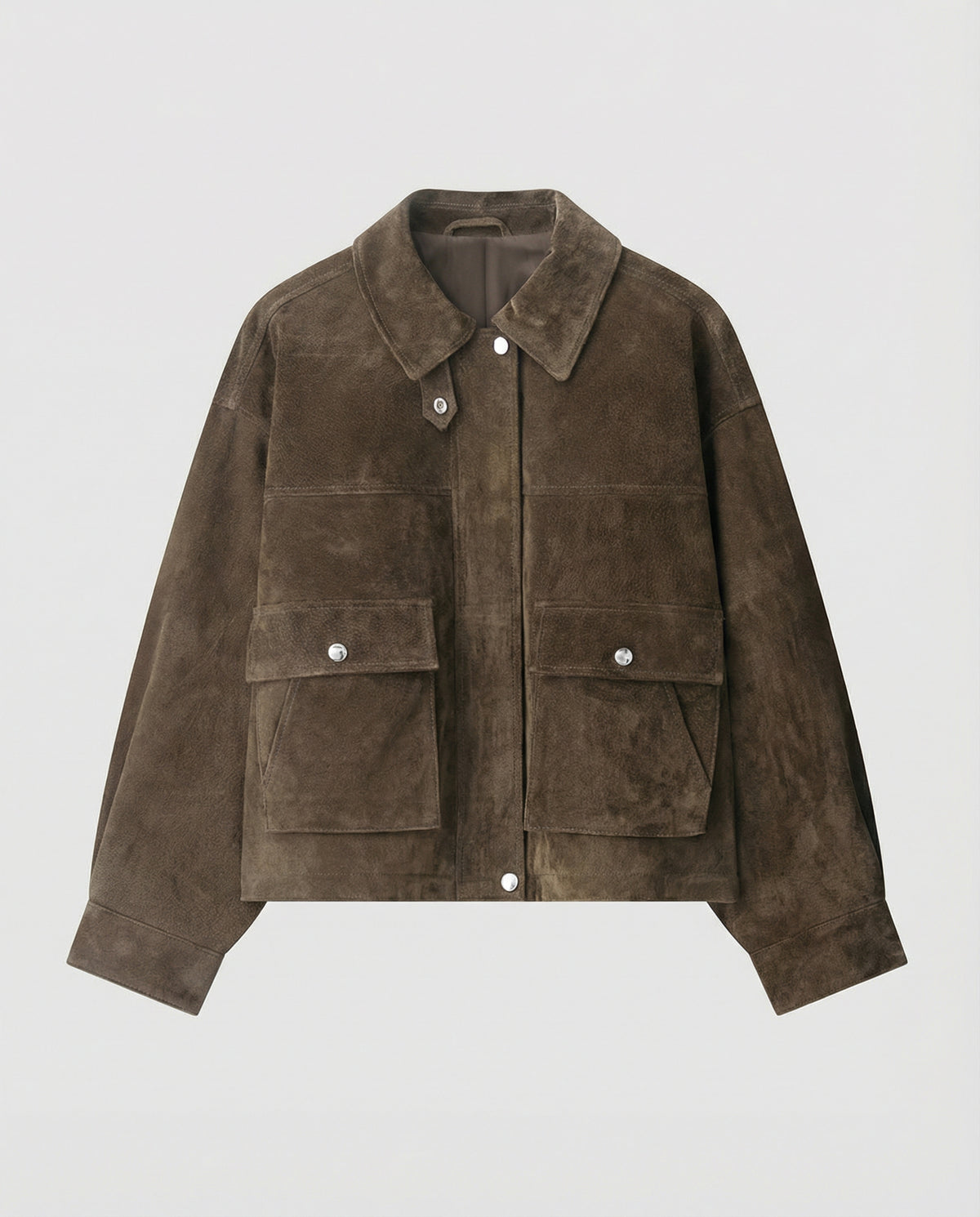 Vintage Suede Utility Jacket
