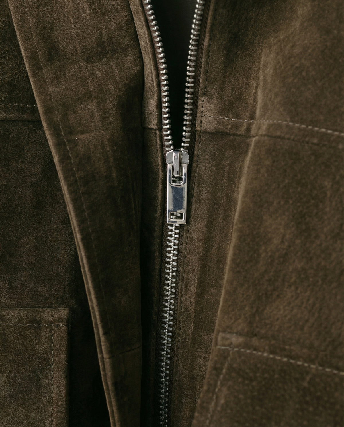 Vintage Suede Utility Jacket