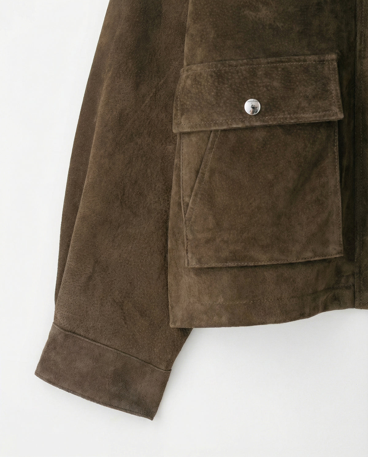 Vintage Suede Utility Jacket