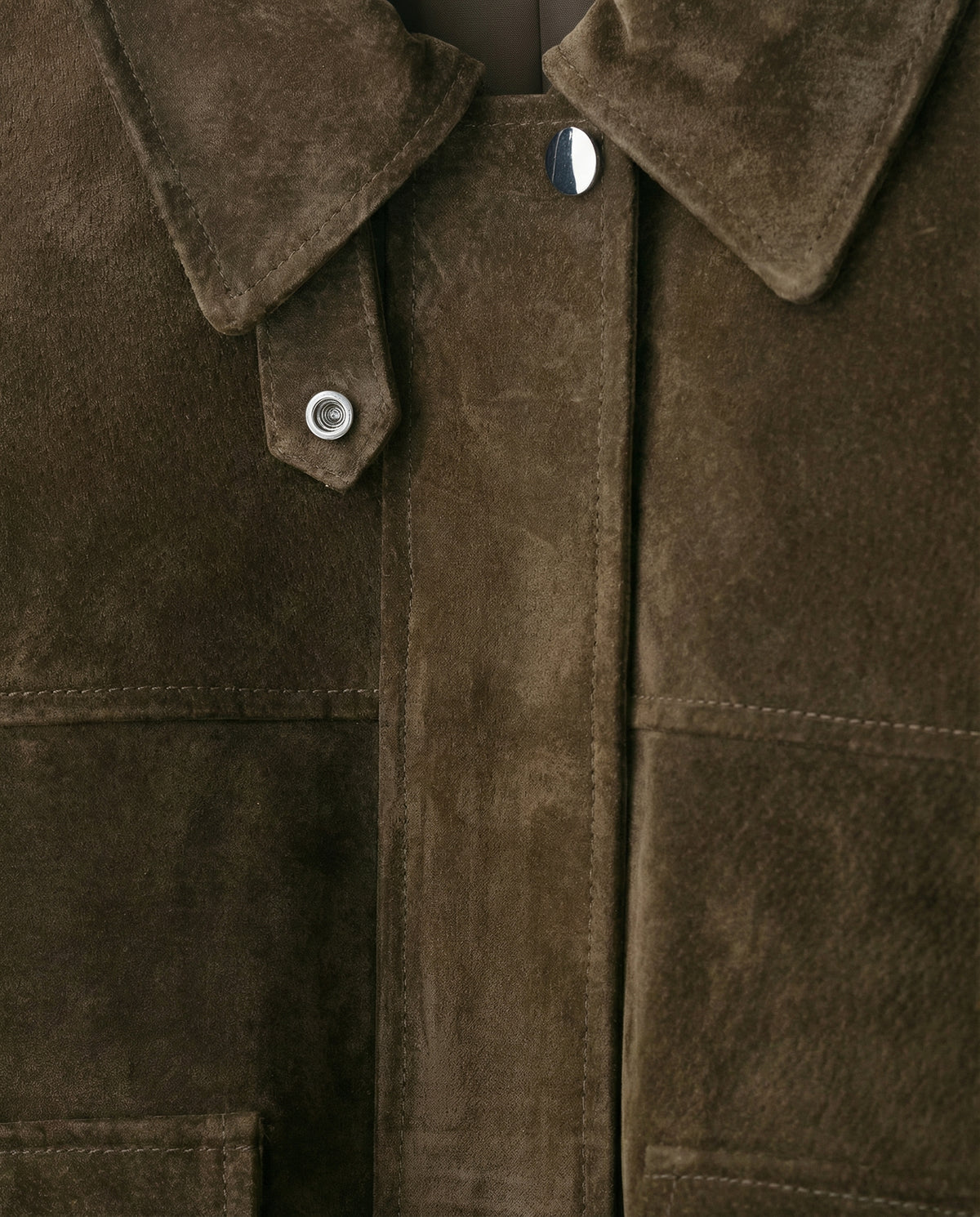 Vintage Suede Utility Jacket