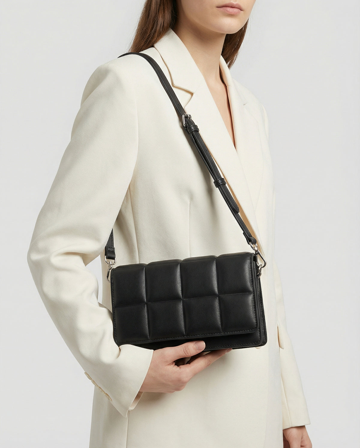 Structured Quilted Crossbody