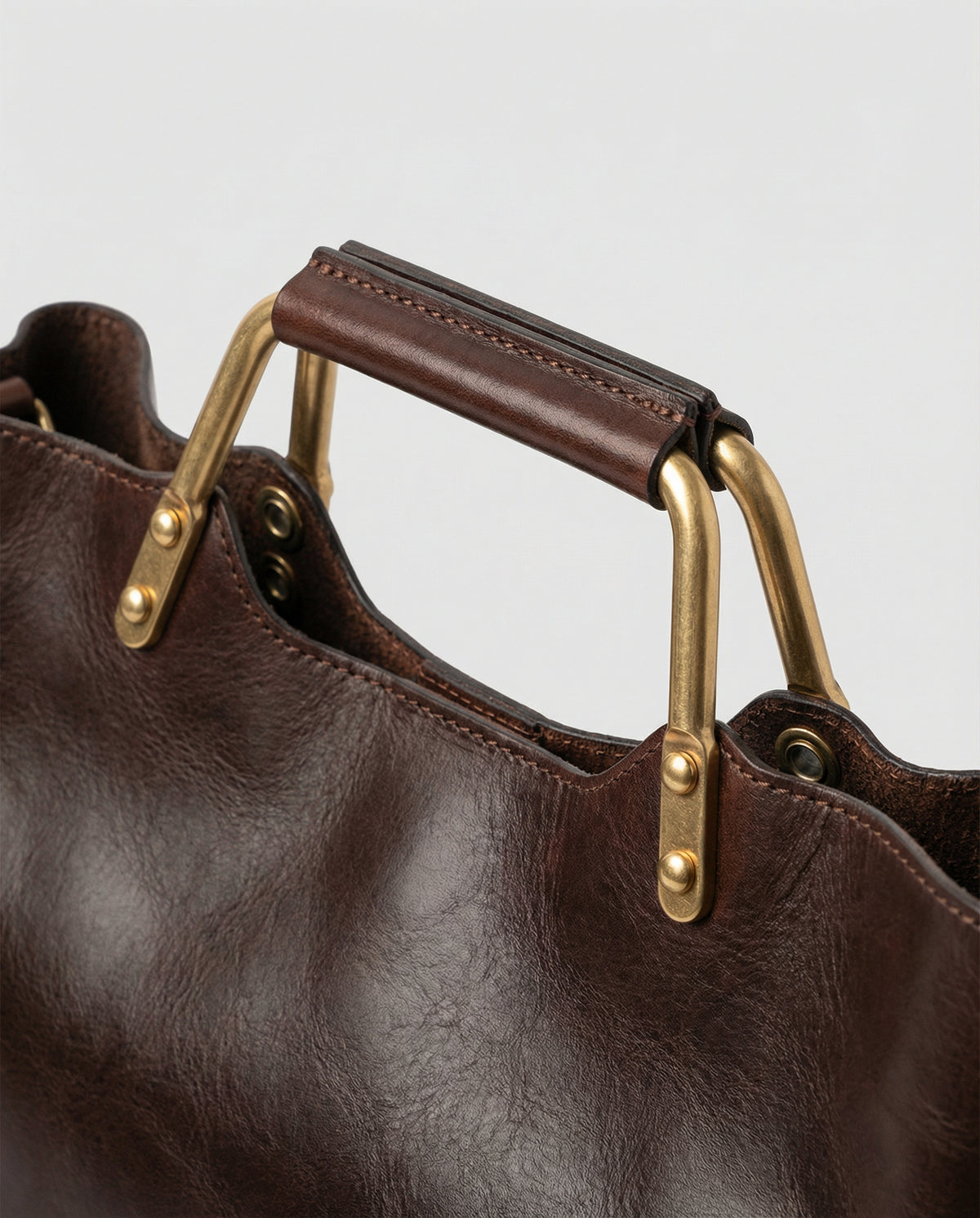 Structured Metal-Handle Tote