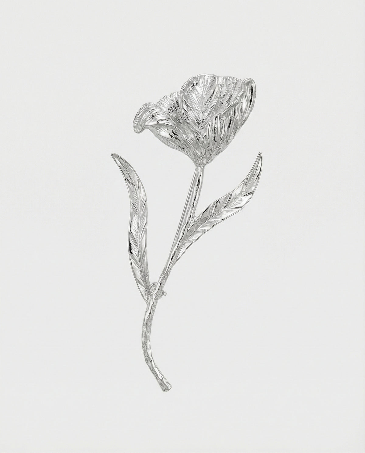 Sculpted Floral Brooch