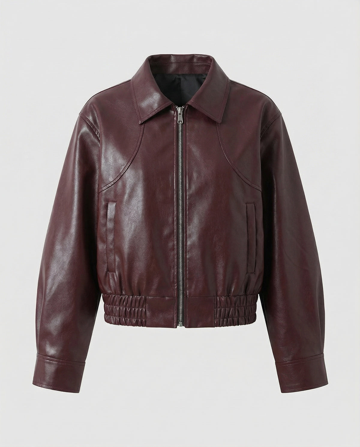 Bordeaux Cropped Jacket