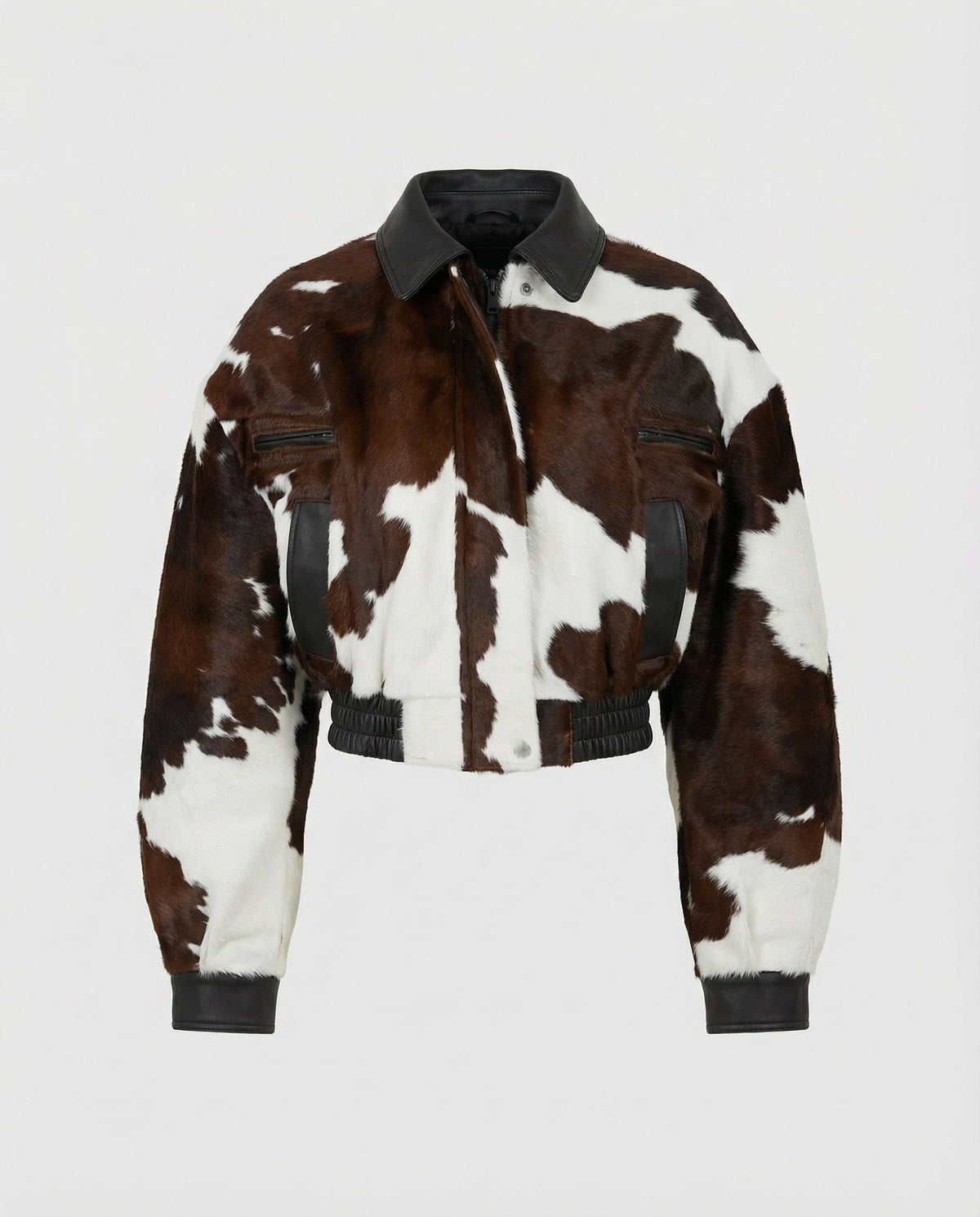 Cowhide Cropped Jacket