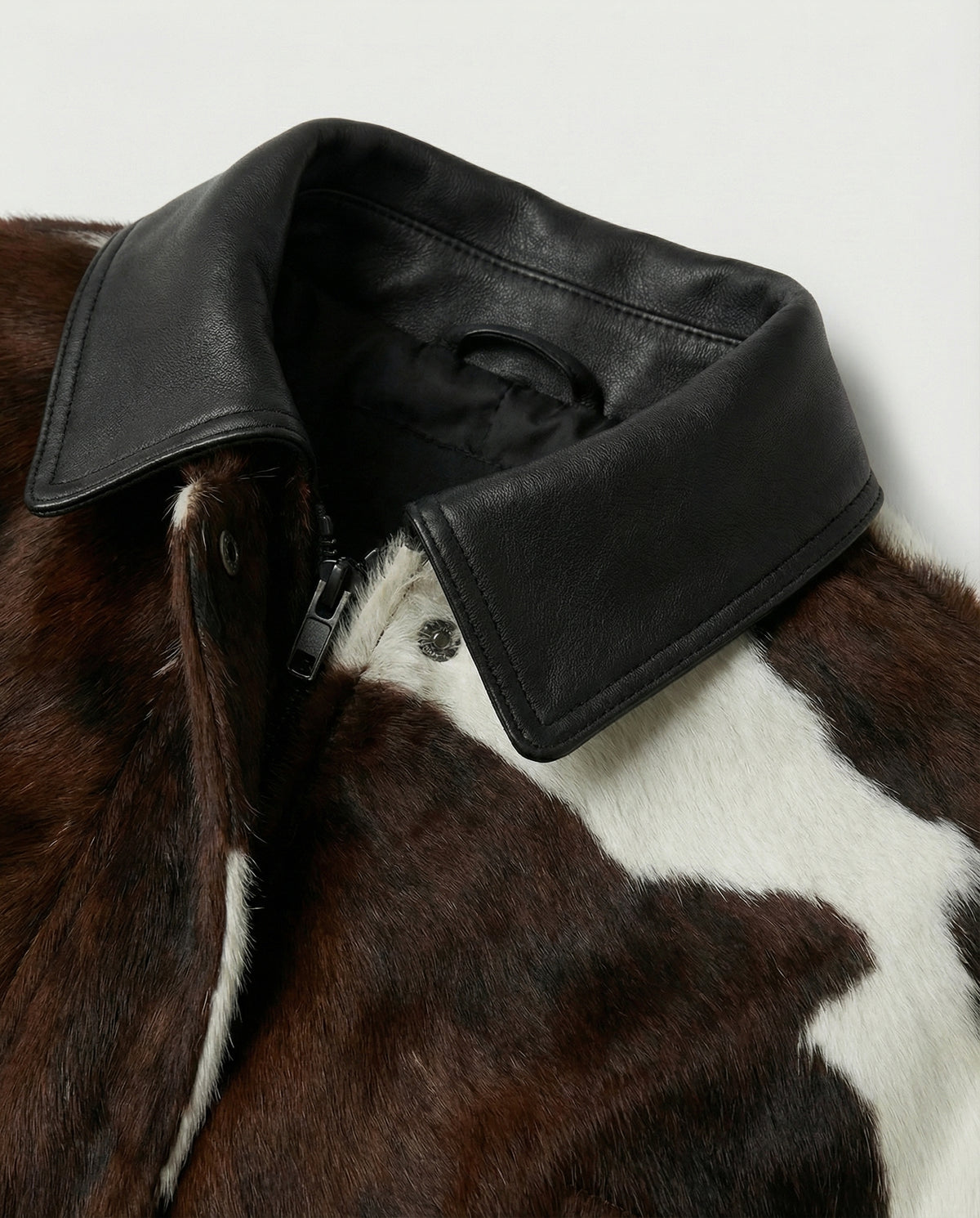 Cowhide Cropped Jacket